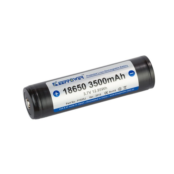 Keeppower 18650 Li-ion Battery - 3500mAh - 10A - P1835J