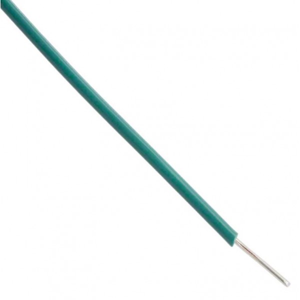 Alpha Wire - Single core - Solid - Ø1.5mm 0.33mm2 - Green - 1m