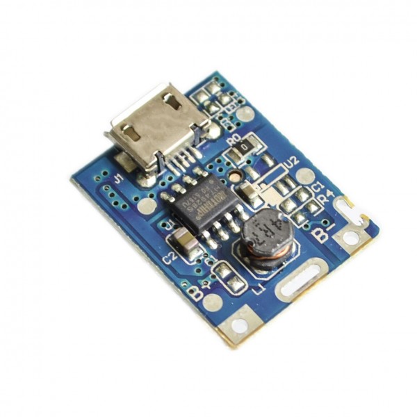 USB DC-DC converter 1000mA met Li-ion Laad- en Protectiecircuit