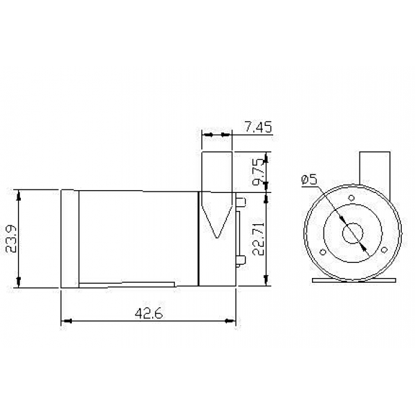 Under Water Pump - Horizontal - 3-6V