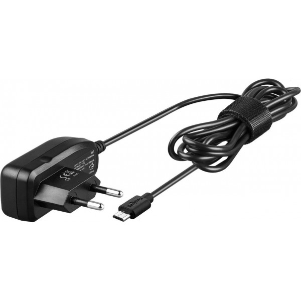 Goobay 46600 Micro USB Power Supply - 5V 1A - Black