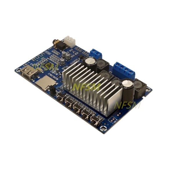 TPA3116 2x50W Audio Amplifier - Bluetooth 5.0 - FM - SD - USB with Remote Control
