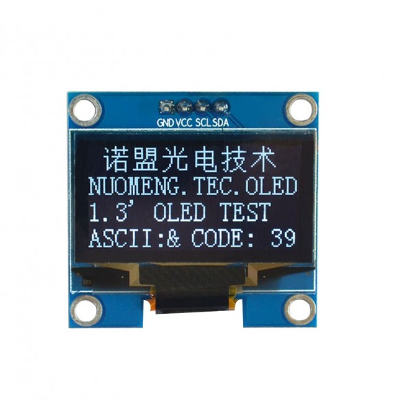 1.3 inch OLED Display 128*64 pixels White - I2C