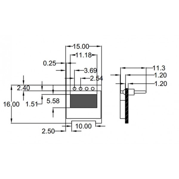 0.49 inch OLED Display 64*32 pixels wit - I2C