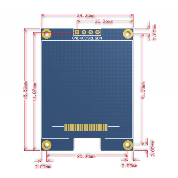 1.5 inch OLED Display 128*128 pixels wit - I2C