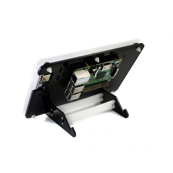 Waveshare 7 inch HDMI TFT-LCD (C) Display IPS 1024*600 pixels met Touchscreen en Behuizing - Raspberry Pi Compatible