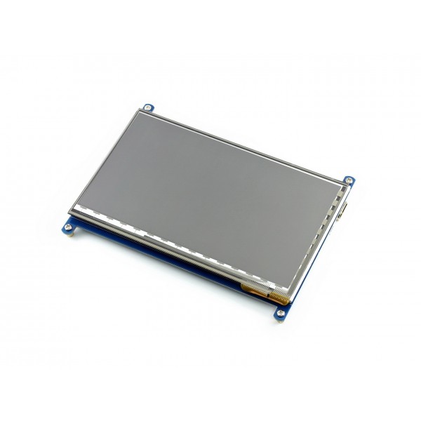 Waveshare 7 inch HDMI TFT-LCD (C) Display IPS 1024*600 pixels met Touchscreen en Behuizing - Raspberry Pi Compatible