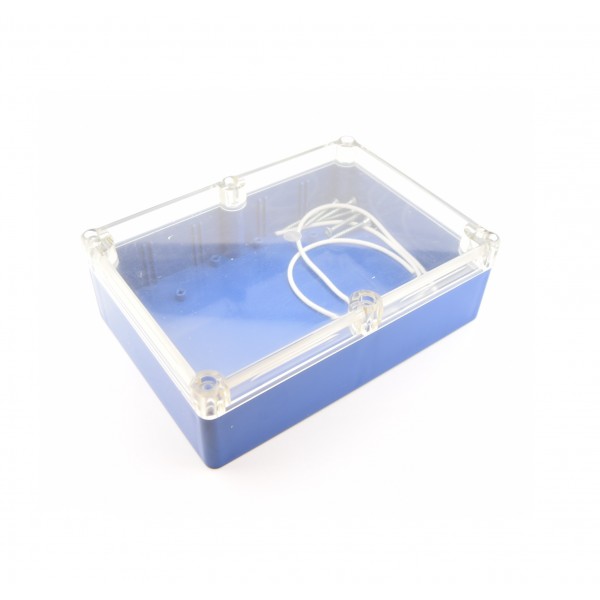 Kradex Enclosure 176x126x57mm - IP65 - Blue - Transparent - Z74H