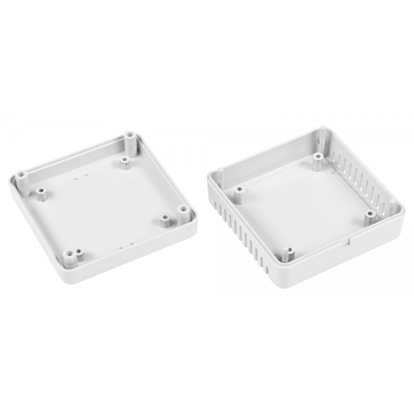 Kradex Enclosure 78x78x30mm - White - Ventilated - Z123