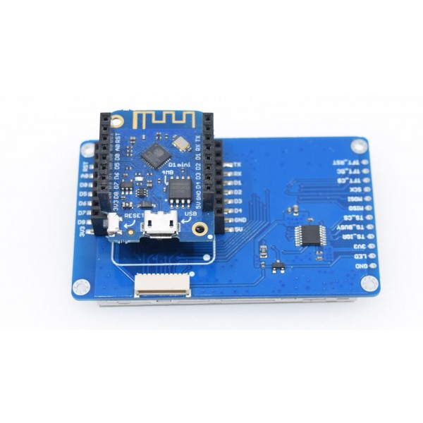 Wemos 2.4 inch TFT Shield voor D1 Mini - Met Touchscreen