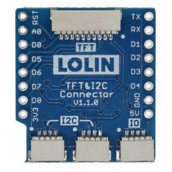 Wemos TFT and I2C Connector Shield for D1 Mini