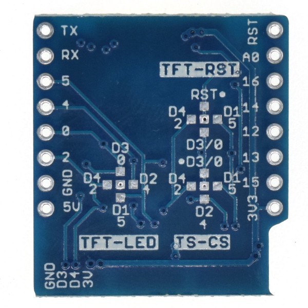 Wemos TFT and I2C Connector Shield for D1 Mini