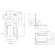 Bracket for Stepper Motor - 57mm - NEMA23  - 90 Degrees