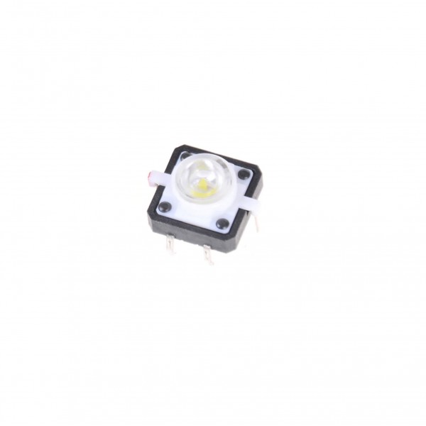 Tactile Pushbutton Switch 4 Pin - Met Witte LED Verlichting