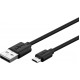 Goobay 72227 Micro USB USB-A Cable 2.0 - 1m - 2.5A - Black