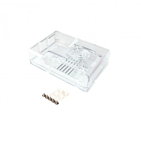Raspberry Pi 2-3(B) Behuizing - Transparant - Optie voor Ventilator