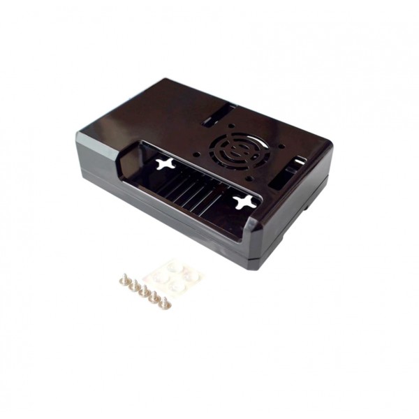 Raspberry Pi 2-3(B) Behuizing - Zwart - Optie voor Ventilator