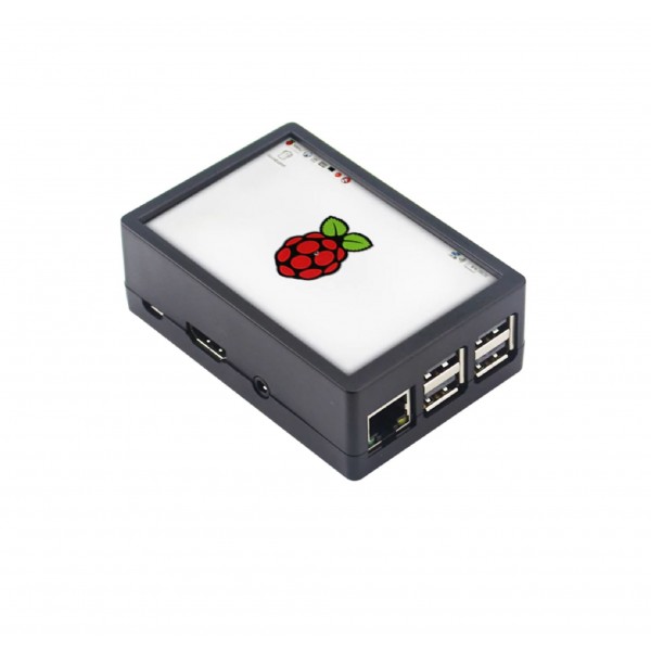 Raspberry Pi 2-3(B) Behuizing - Zwart - Optie voor 3.5 inch Display