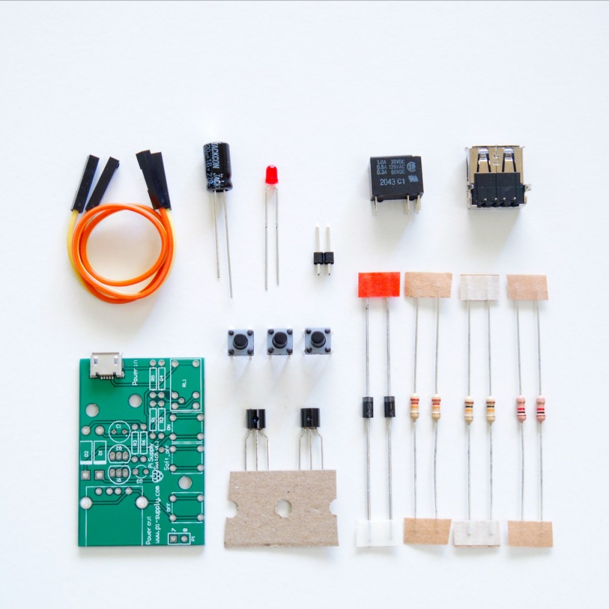 Pi Supply Raspberry Pi Supply Switch Module - DIY Kit - PSRPISUPSWITCH