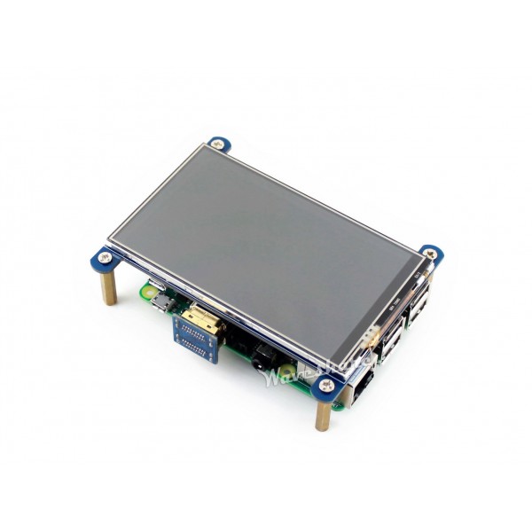 Waveshare 4 inch HDMI IPS-TFT-LCD Display IPS 800*480 pixels met Touchscreen - Raspberry Pi Compatible
