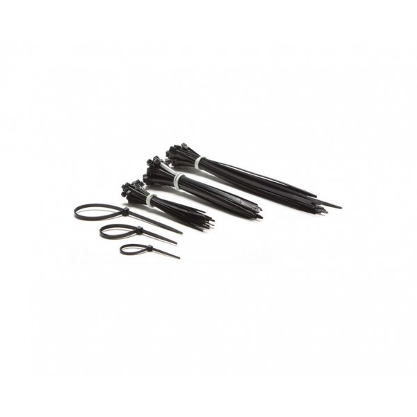 Perel Set met Nylon Kabelbinders - Tyraps - 75 stuks - Zwart