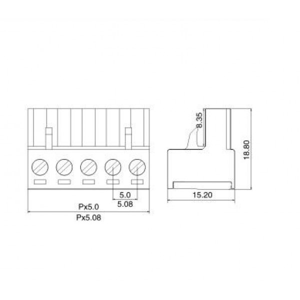 Removable 2 Pin Screw Terminal Connector