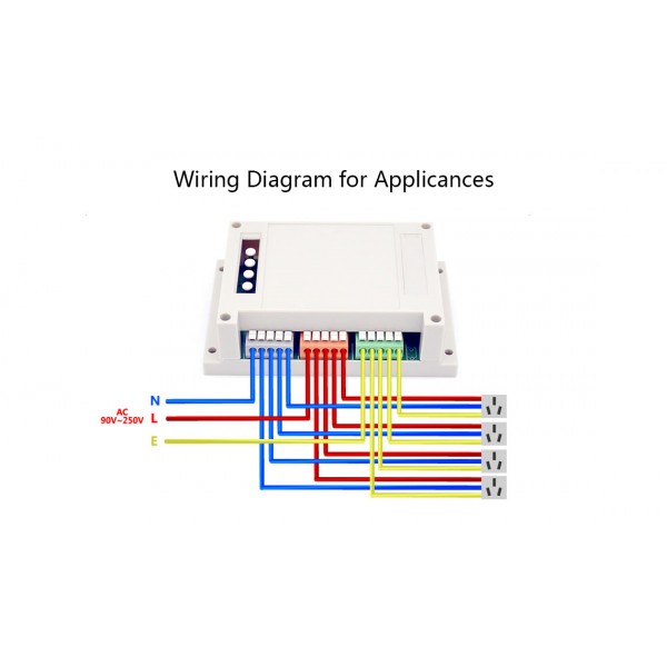 Sonoff 4CH R2 - Wi-Fi Schakelaar - ESP8266/ESP8285