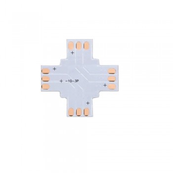 LED Strip X-Koppelstuk - 3p 10mm - WS2811-WS2812B - 10 stuks