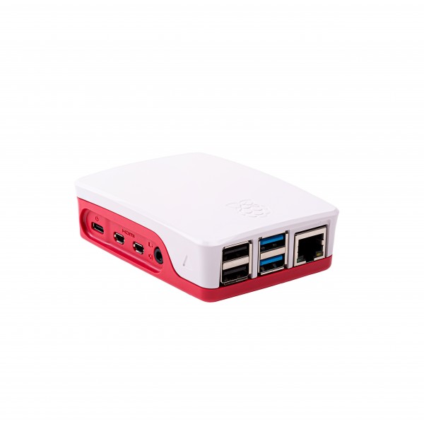 Raspberry Pi 4 model B Officiële Behuizing - Rood-Wit