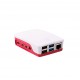 Raspberry Pi 4 model B Officiële Behuizing - Rood-Wit