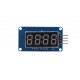 Segmenten Display Module - 4 Karakters - Klok - Rood - TM1637 - Mini