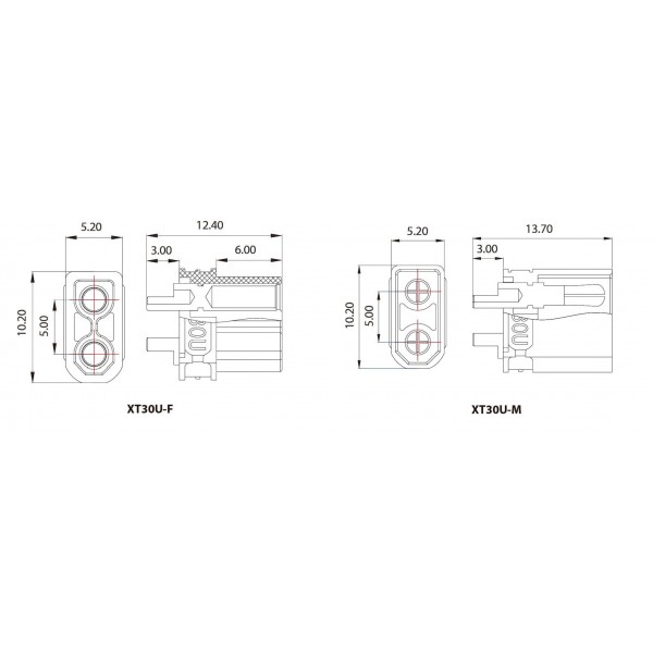 XT30U Connector Set