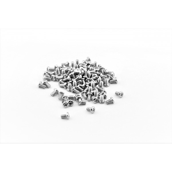 M2.5 Bolt - 6mm thread - 100 bolts