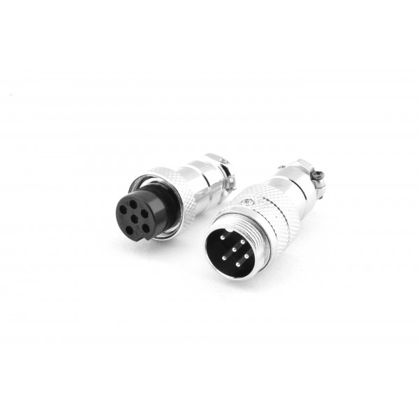 GX16-6 Connector Set - Kabel Extender