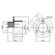 GX16-7 Connector Set - with Mount Plate