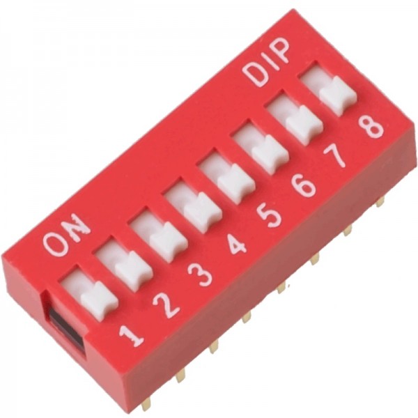 DIP Switch - 8 Posities