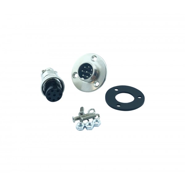 GX16-8 Connector Set - with Mount Plate