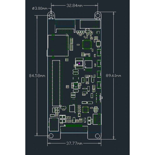 LilyGO TTGO T5 V2.2 ESP32 - met 2.9 inch E-paper E-ink