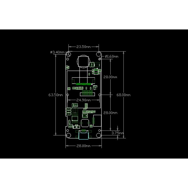 LilyGO TTGO T-Camera Plus ESP32 - Fisheye Camera Achterkant