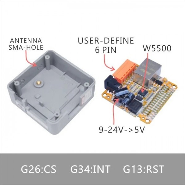 M5Stack LAN W5500 Base - voor M5Core