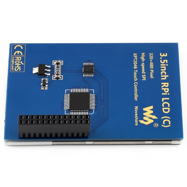 Waveshare 3.5 inch SPI TFT-LCD (C) Display 480*320 pixels met Touchscreen - Raspberry Pi Compatible