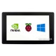 Waveshare 7 inch HDMI IPS-TFT-LCD (H) Display 1024*600 pixels with Touchscreen and Case - Raspberry Pi Compatible