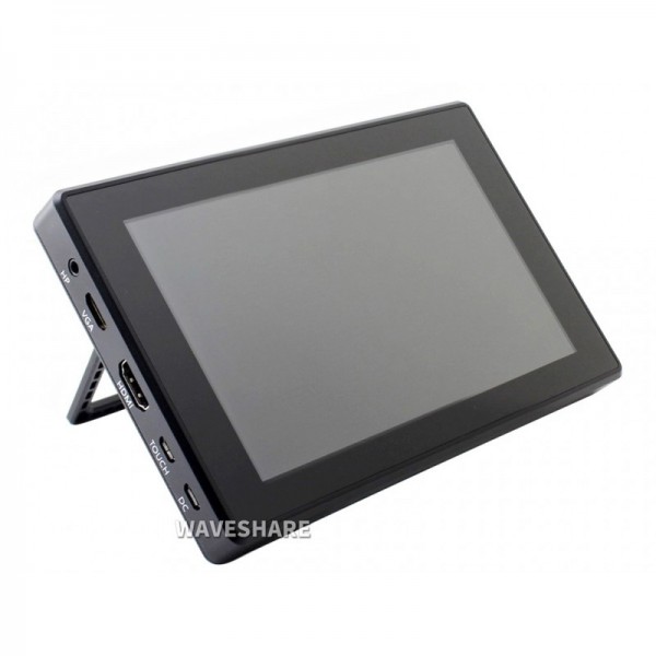 Waveshare 7 inch HDMI IPS-TFT-LCD (H) Display 1024*600 pixels with Touchscreen and Case - Raspberry Pi Compatible