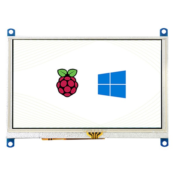 Waveshare 5 inch HDMI TFT-LCD (G) Display 800*480 pixels with Touchscreen - Raspberry Pi Compatible