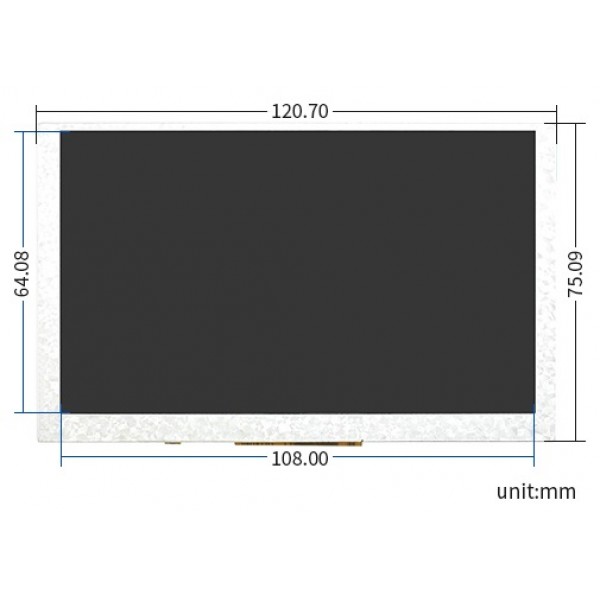 Waveshare 5 inch DPI IPS-TFT-LCD Display 800*480 pixels - Raspberry Pi Compatible