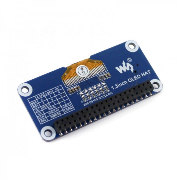 Waveshare 1.3 inch SPI OLED Display 128*64 pixels - Raspberry Pi Compatible