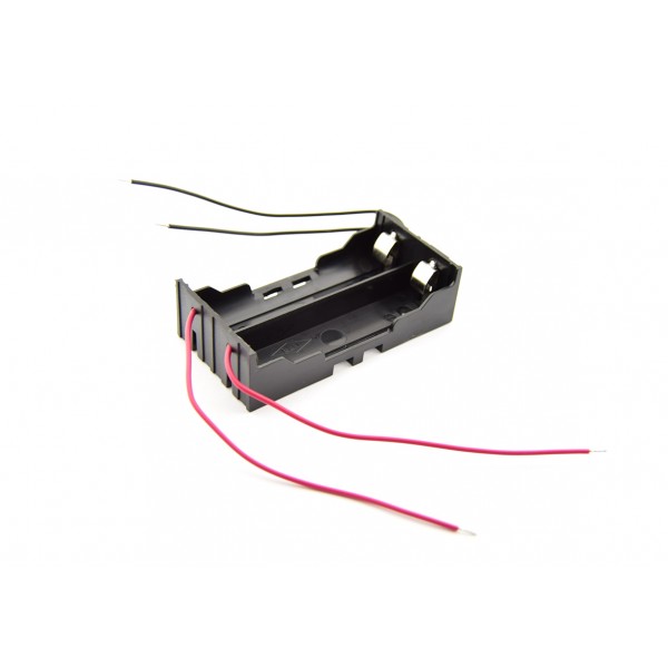 2x 18650 Battery Holder - Leaf Spring Contacts - Wires per Cell