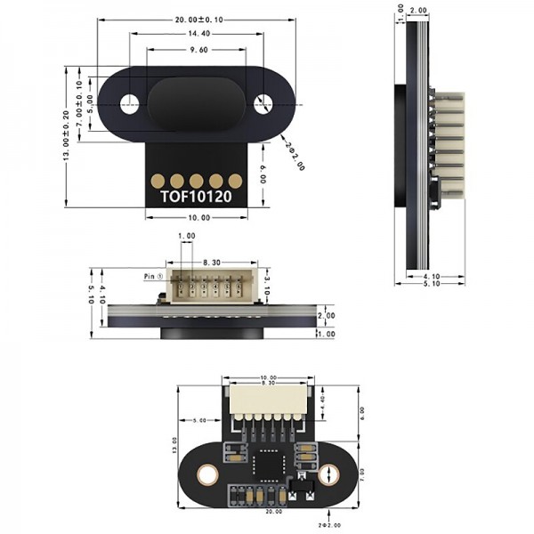 Time-of-Flight Distance Sensor - TOF10120
