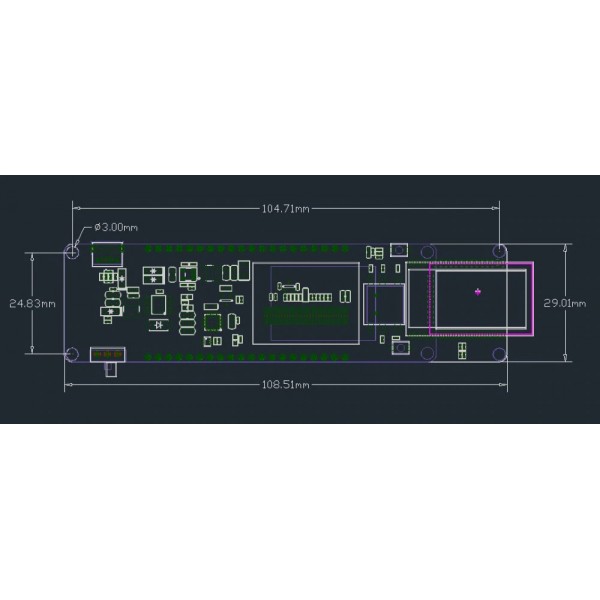 LilyGO TTGO T-Controller V2.2 ESP32-WROVER - met 0.96 inch OLED Display