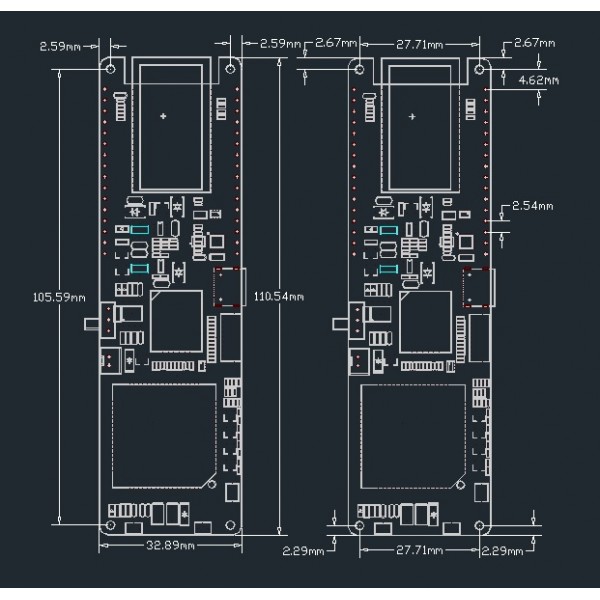 LilyGO TTGO T-SIM7000G ESP32-WROVER - 4MB - met 18650 Batterijhouder